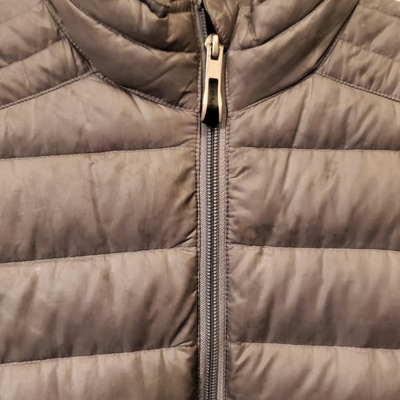 Size Small Go Lite Gray Down Feather Puffer Jacket - Picture 3 of 10